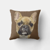 ブルドッグフランスのの子犬 クッション (裏面)