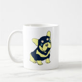 ブルドッグフランスのの子犬 コーヒーマグカップ (左)