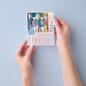 ブルドッグフランスのの子犬 チラシ (手)