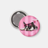 ブルドッグフランスのの子犬 マグネット (正面/裏面)