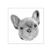 ブルドッグフランスのの子犬 ラバースタンプ (インプリント)