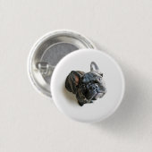 ブルドッグフランスのの子犬 缶バッジ (正面&裏面)