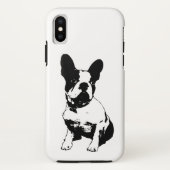 ブルドッグフランスのの子犬 Case-Mate iPhoneケース (裏面)