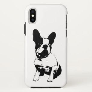 ブルドッグフランスのの子犬 iPhone X ケース