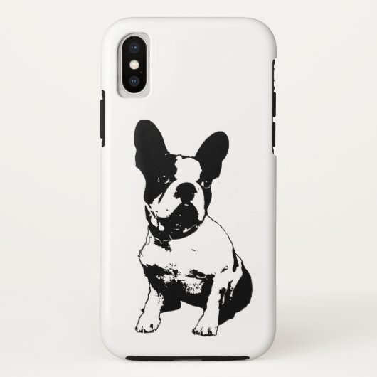ブルドッグフランスのの子犬 Case-Mate iPhoneケース (裏面)
