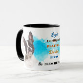 ブルドッグフランスのの忠実な友人 マグカップ (正面左)