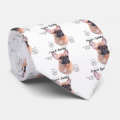 ブルドッグフランスのの歴史デザイン ネクタイ (ロール)