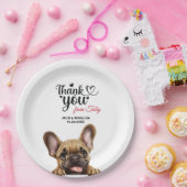 ブルドッグフランスのの結婚感謝を ペーパープレート (パーティー)