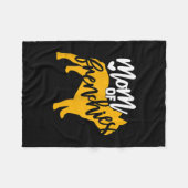 ブルドッグフランスのの1 フリースブランケット (正面(横))