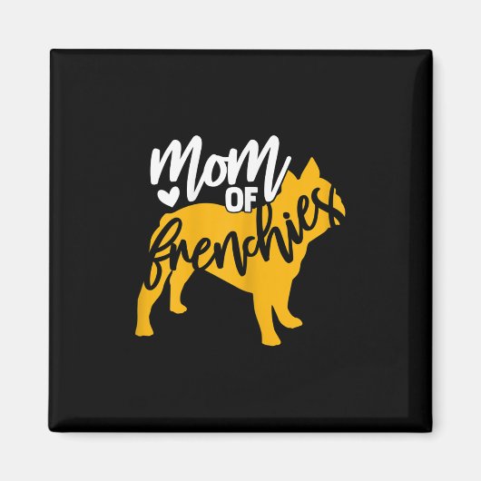 ブルドッグフランスのの1 マグネット (正面)