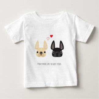 ブルドッグフランスのアパレル ベビーTシャツ
