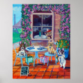 ブルドッグフランスのアートウォールプリント ポスター (正面)