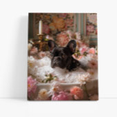 ブルドッグフランスのアート |バスタブの中のフランス語 キャンバスプリント