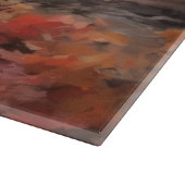 ブルドッグフランスのイン紅葉秋インスパイア カッティングボード (角)