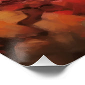 ブルドッグフランスのイン紅葉秋インスパイア ポスター (コーナー)