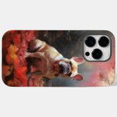 ブルドッグフランスのイン紅葉秋インスパイア Case-Mate iPhoneケース (裏面 (横))