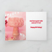 ブルドッグフランスのウィッシュダンデリオン&ベイケーキ カード (内部)