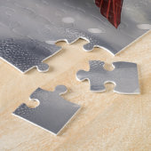 ブルドッグフランスのウィンターワンダーランドクリスマスジョイ ジグソーパズル (側面)