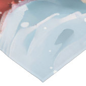 ブルドッグフランスのウィンターワンダーランドクリスマスジョイ テーブルクロス (アングル)