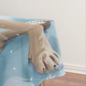 ブルドッグフランスのウィンターワンダーランドクリスマスジョイ テーブルクロス (インサイチュ)