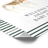 ブルドッグフランスのウェルカムベビーシャワーポスター ポスター (角)