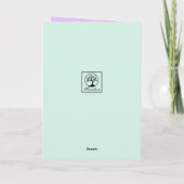 ブルドッグフランスのウォーターカラーイースターカード シーズンカード (裏面)