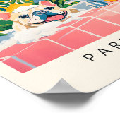 ブルドッグフランスのウォールアートおもしろい、バスルームの装飾、ヘン ポスター (角)