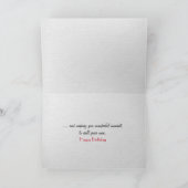 ブルドッグフランスのオランダ衣装誕生日カード カード (内部)