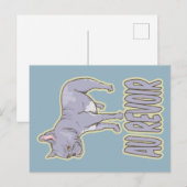 ブルドッグフランスのオレヴォワール ポストカード (正面/裏面)