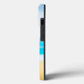 ブルドッグフランスのオンビーチ Case-Mate iPhoneケース (裏面 / 左)