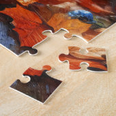 ブルドッグフランスのオータムガーデン ジグソーパズル (側面)