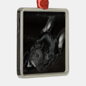 ブルドッグフランスのオーナメントメタルカスタム メタルオーナメント (右)