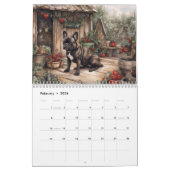 ブルドッグフランスのカレンダー、任意の年 カレンダー (2月 2026)