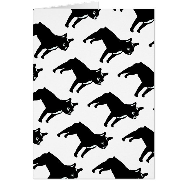 ブルドッグフランスのカード (正面)