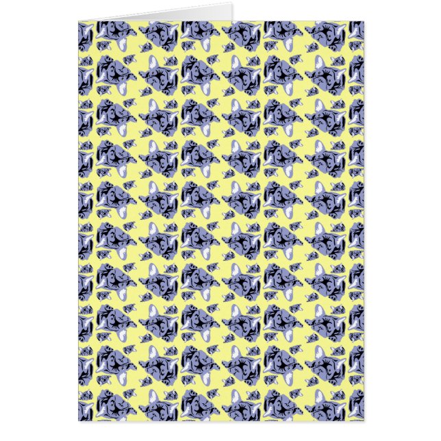 ブルドッグフランスのカード (正面)