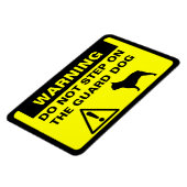 ブルドッグフランスのガユーモアのあるードドッグ警告ズ マグネット (左側)