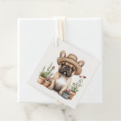 ブルドッグフランスのガーデニング花ポット フェイバータグ (インサイチュ)