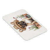 ブルドッグフランスのガーデニング花ポット マグネット (右側)