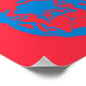 ブルドッグフランスのキャンバス ポスター (角)