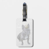 ブルドッグフランスのキング ラゲッジタグ (裏面縦)