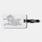 ブルドッグフランスのキング ラゲッジタグ (裏面横)