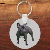 ブルドッグフランスのキーチェーン キーホルダー (正面)