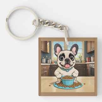 ブルドッグフランスのキーチェーン キーホルダー