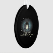 ブルドッグフランスのギフト女性男性子供 オーナメント (正面)