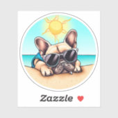 ブルドッグフランスのギフト シール (シート)