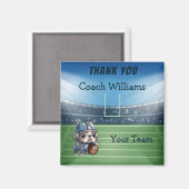 ブルドッグフランスのクアルターバックよりもコーチ マグネット (正面/裏面)