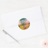 ブルドッグフランスのクォーターバックコーチ所属 ラウンドシール (封筒)