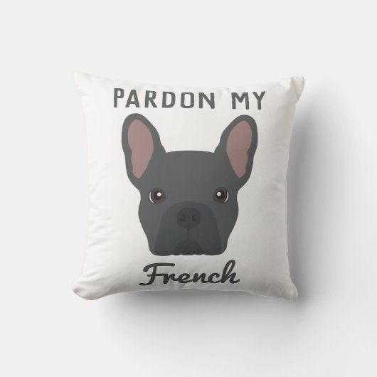 ブルドッグフランスのクッション クッション (正面)
