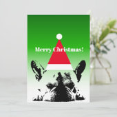 ブルドッグフランスのクリスマスカード シーズンカード (スタンド正面)