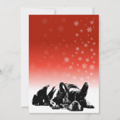 ブルドッグフランスのクリスマスカード シーズンカード (裏面)